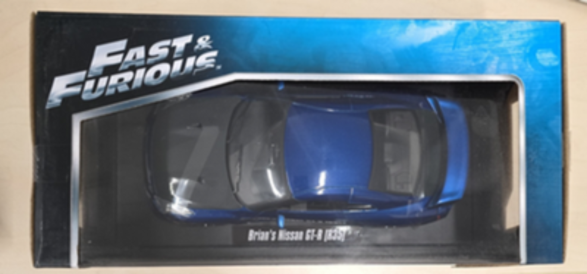 Jada Fast & Furious 7 2009 Nissan GT-R R35 1:18 Brian's Blue 97035 Boxed Diecast