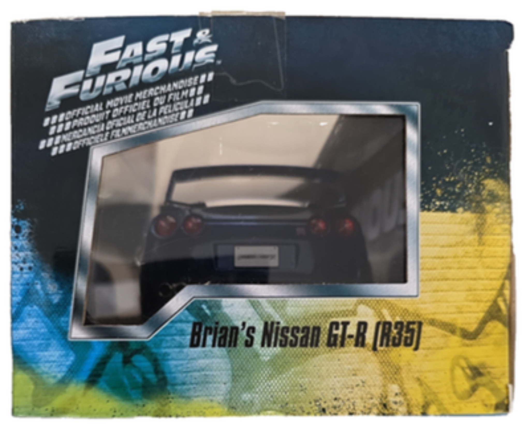 Jada Fast & Furious 7 2009 Nissan GT-R R35 1:18 Brian's Blue 97035 Boxed Diecast