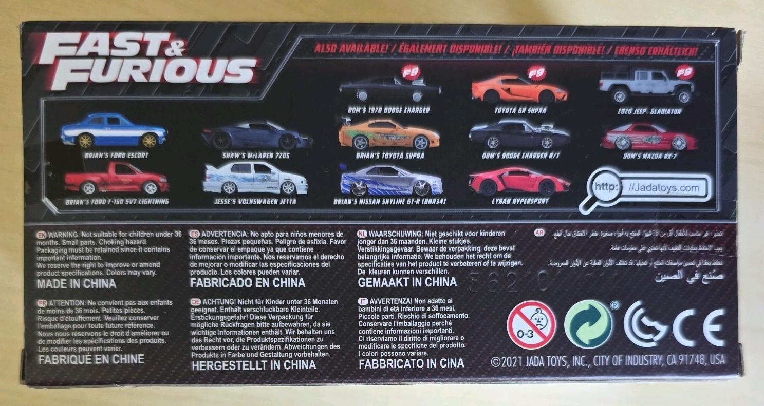 Jada Fast & Furious Dom 1970 Dodge 1:32 Diecast Car Boxed