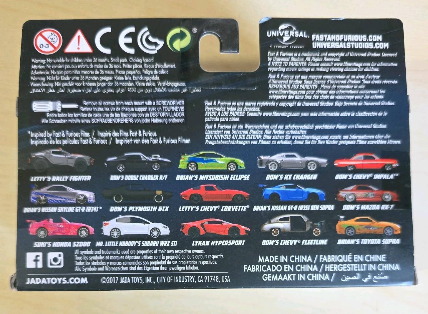 Jada Fast & Furious Dom Mazda RX 7 1:32 Diecast Car Boxed
