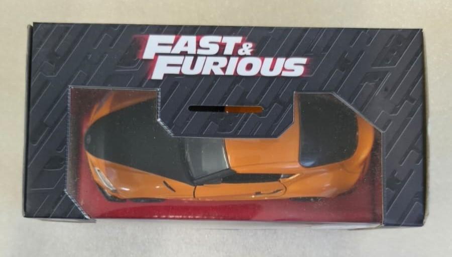 Jada Fast & Furious F9 Toyota GR Supra Die Cast Model Car Orange NIB 1:32