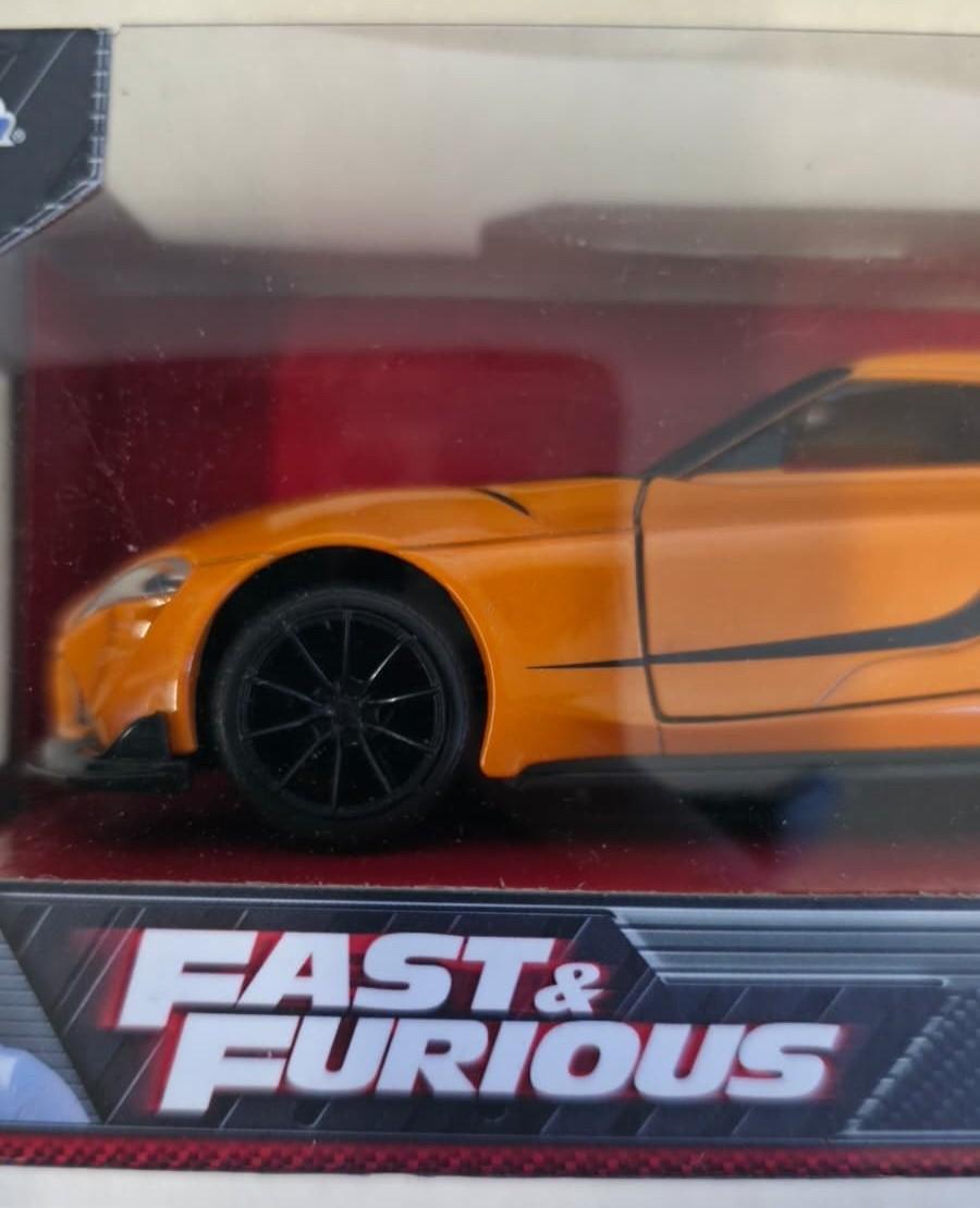 Jada Fast & Furious F9 Toyota GR Supra Die Cast Model Car Orange NIB 1:32