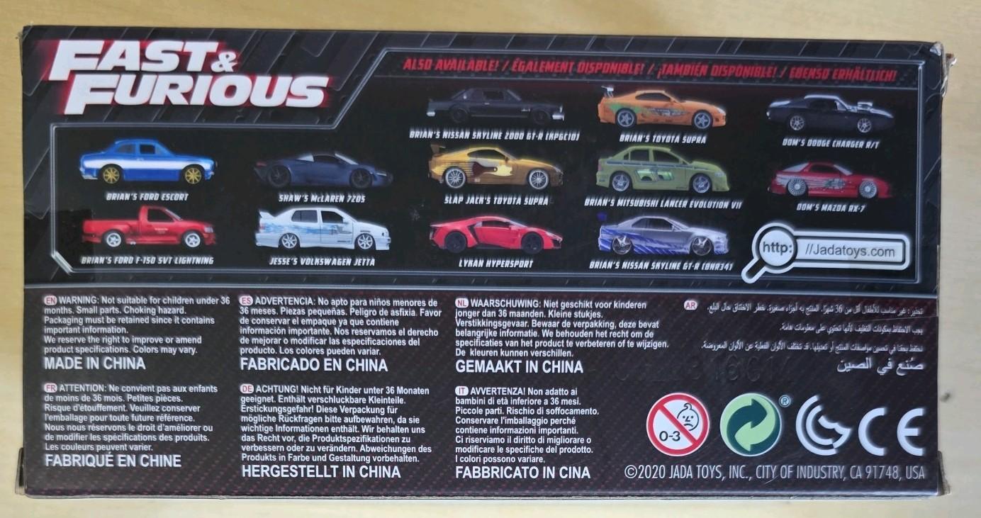Jada Fast & Furious Jesses Volkswagen Jetta 1:32 Diecast Car Boxed