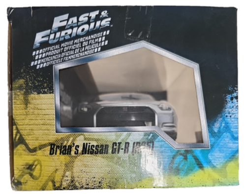 Jada Fast & Furious Nissan GT-R R35 1:18 Brian's Silver Boxed New Diecast