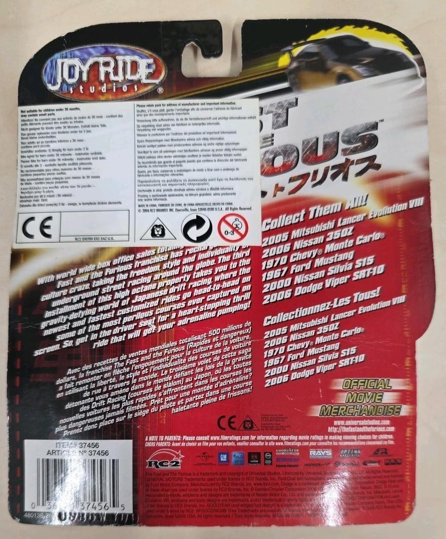 Joyride Tokyo Drift Series 1 2006 Dodge Viper SRT-10 Red MOC 2006 RC2 Sealed