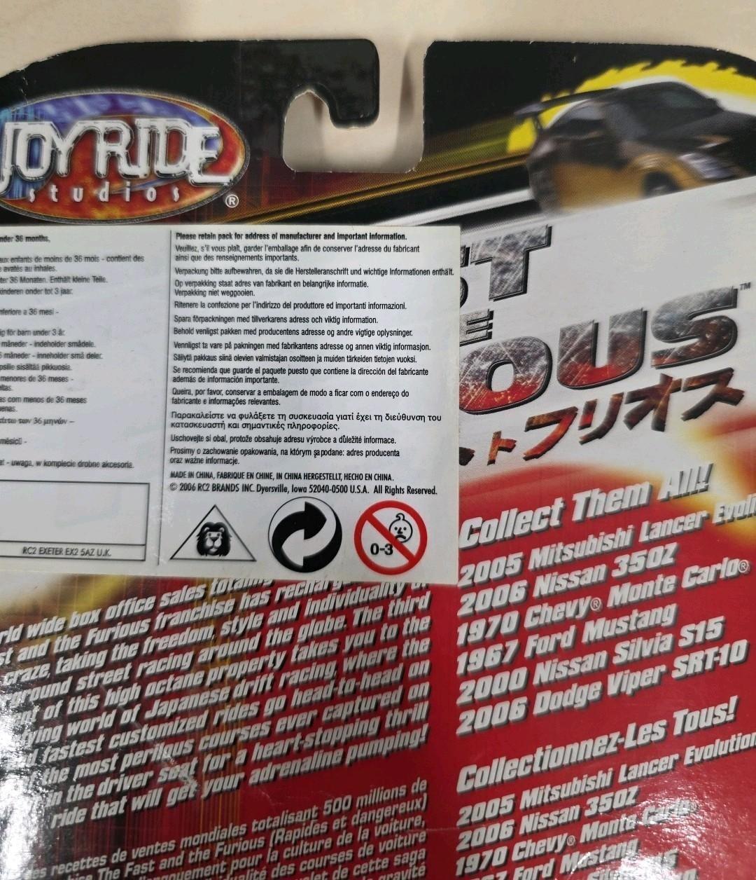 Joyride Tokyo Drift Series 1 2006 Dodge Viper SRT-10 Red MOC 2006 RC2 Sealed